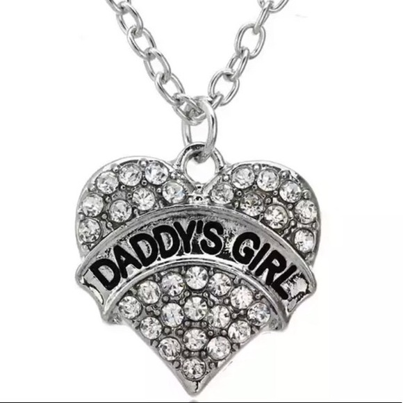 Jewelry - NWT Daddy’s girl crystal heart necklace